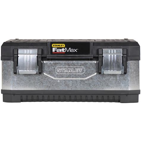 fatmax 20 in metal and plastic tool box|stanley fatmax stackable tool box.